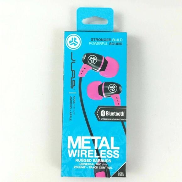 JLAB Audio Bluetooth Wireless Earbuds Universal Mic with Volume Track Control - Picture 1 of 5